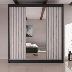 Szafa przesuwna z Lustrem i Lamelami LICO II