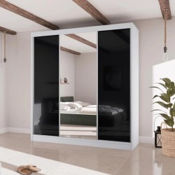 Szafa przesuwna z lustrem i szufladami VELIS II