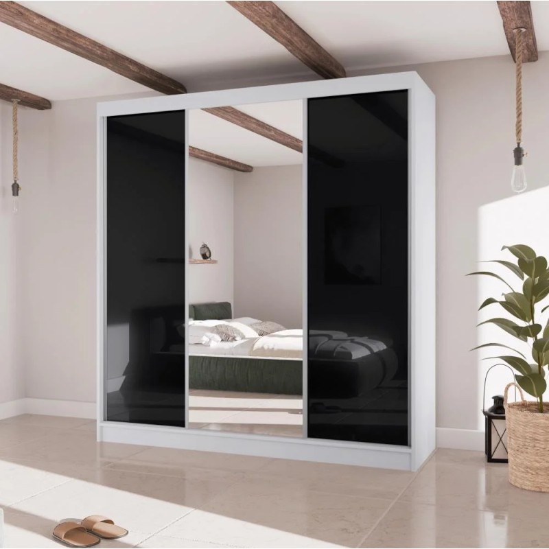 Szafa przesuwna z lustrem i szufladami VELIS II