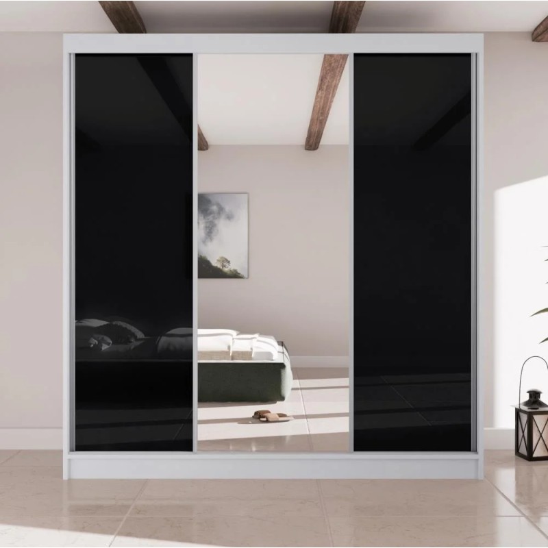 Szafa przesuwna z lustrem i szufladami VELIS II