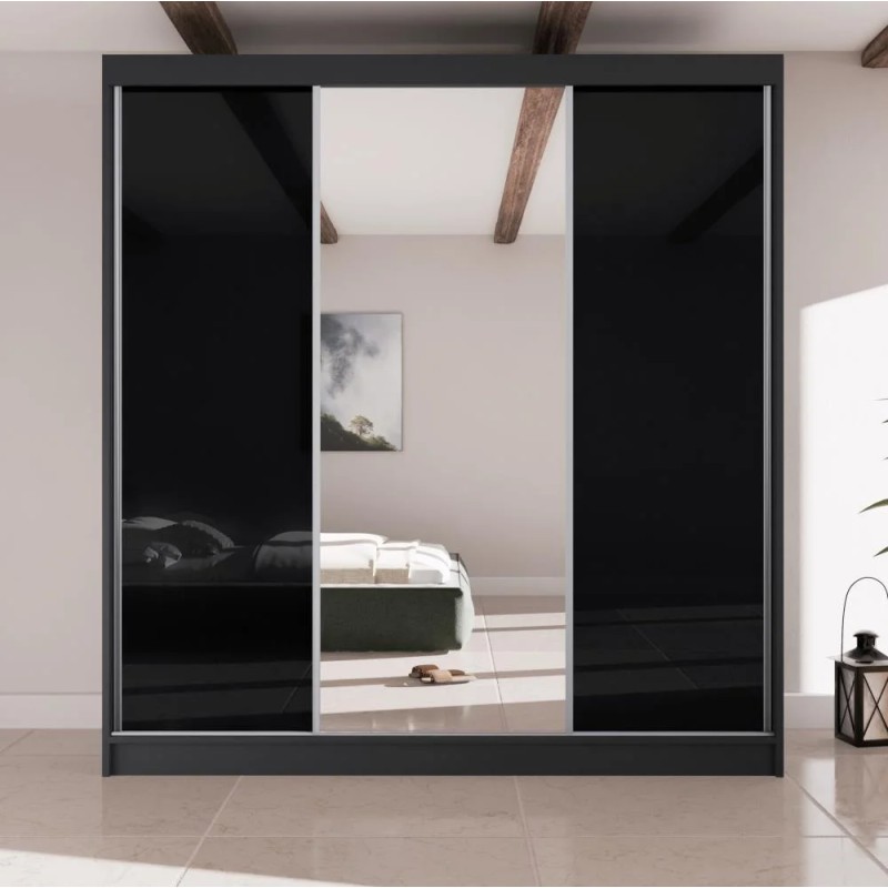 Szafa przesuwna z lustrem i szufladami VELIS II