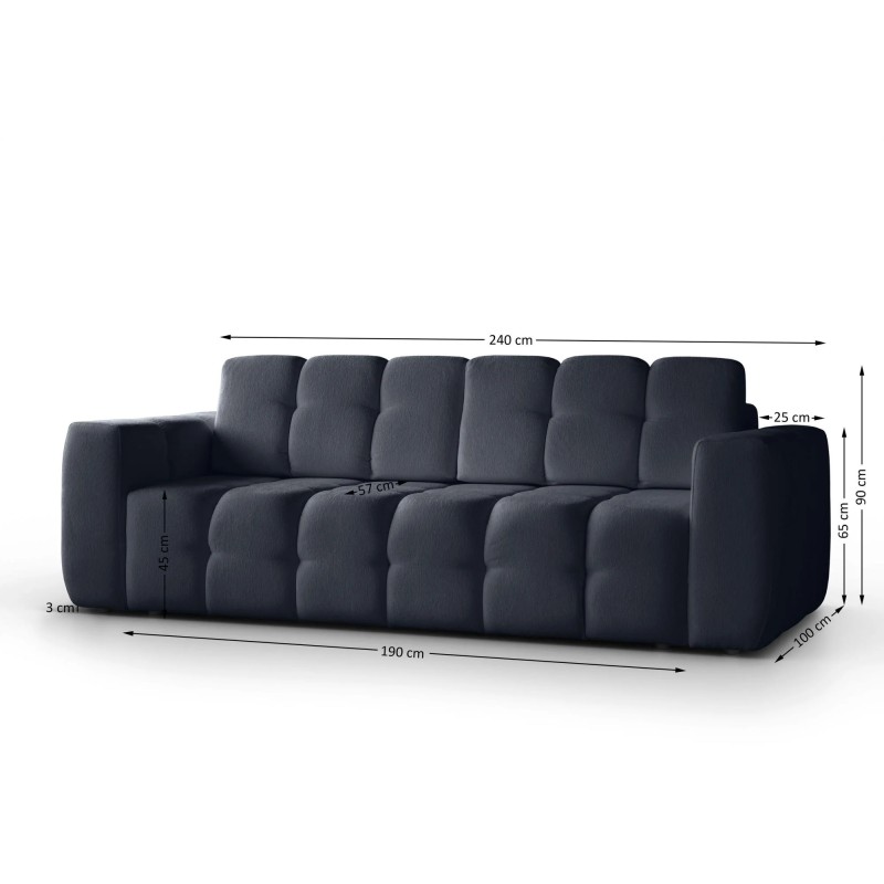 Sofa trzyosobowa z funkcją spania BONA