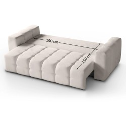 Zestaw wypoczynkowy Mini BONA Sofa Rozkładana + Pufa