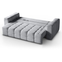 Zestaw wypoczynkowy BONA Sofa + Fotel + Pufa