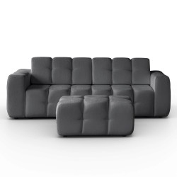 Zestaw wypoczynkowy BONA Sofa + Fotel + Pufa