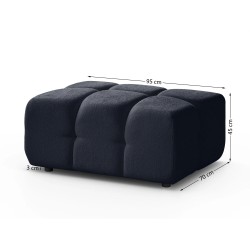 Zestaw wypoczynkowy BONA Sofa + Fotel + Pufa