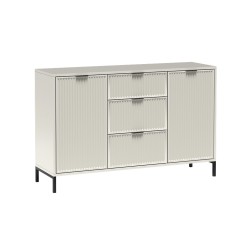 Duża Komoda Linna z Ryflowanym Frontem