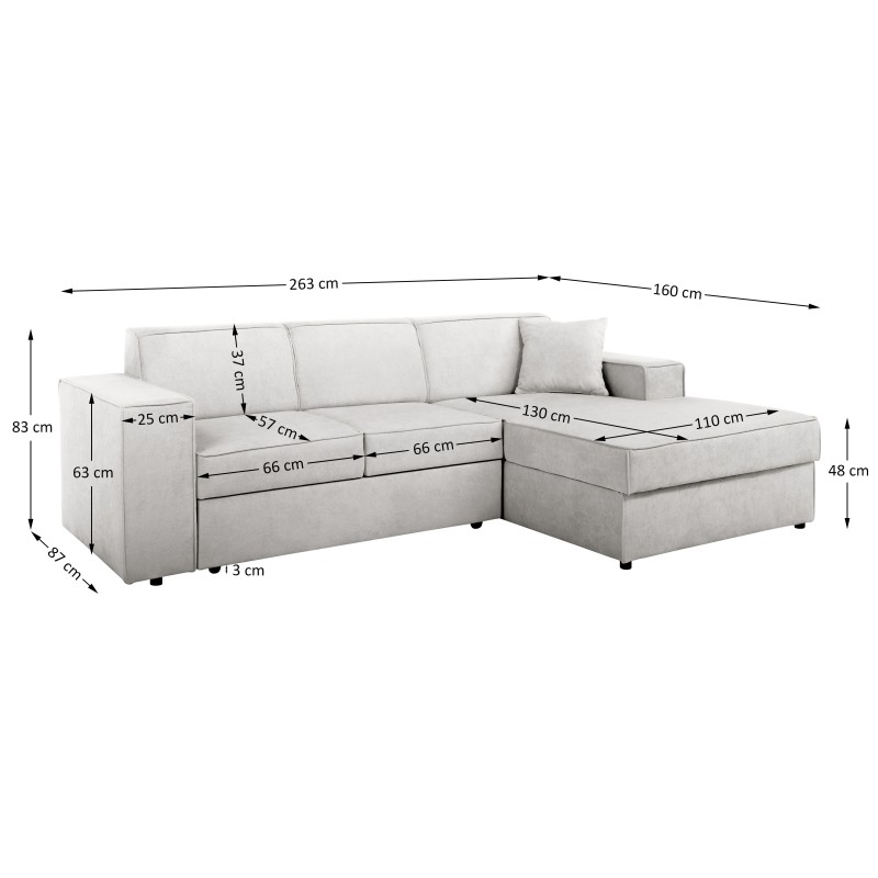 Narożnik z funkcją spania PEDRO – nowoczesny, wygodny, praktyczny