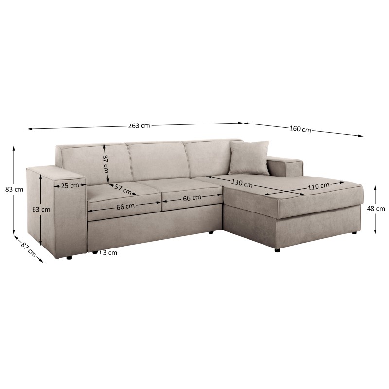 Narożnik z funkcją spania PEDRO – nowoczesny, wygodny, praktyczny