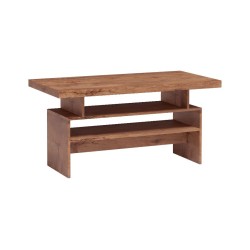 Ława POLIS 120 × 60 cm – nowoczesny stolik kawowy z półkami