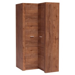 Szafa narożna POLIS – nowoczesna szafa narożna z drążkiem i półkami