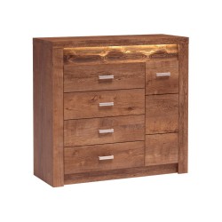 Komoda POLIS – nowoczesna komoda z szufladami i szafką