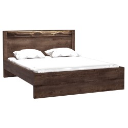 Łóżko POLIS – nowoczesne łóżko 160×200 cm z oświetleniem LED