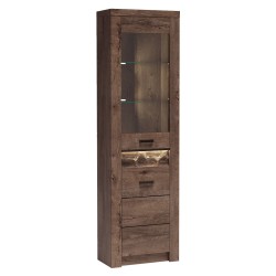 Witryna narożna POLIS z oświetleniem LED