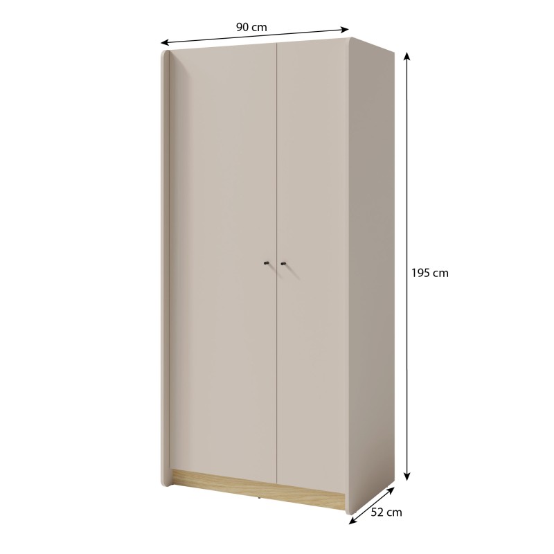 Szafa uchylna dwudrzwiowa Alex – nowoczesna i pojemna