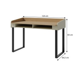 Biurko młodzieżowe Alex – nowoczesne, funkcjonalne, 2 kolory