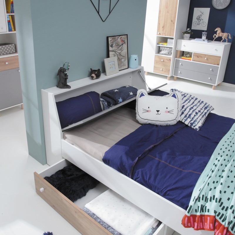 Łóżko młodzieżowe Figo 90x200 – nowoczesne i funkcjonalne