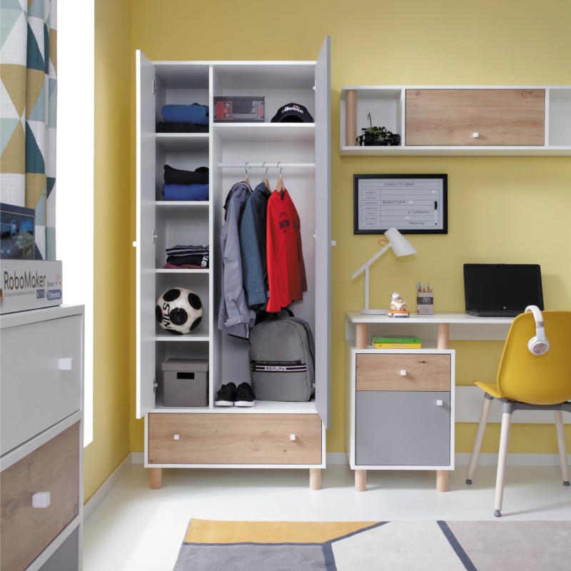 Szafa dwudrzwiowa Figo 80 cm  – nowoczesna i funkcjonalna