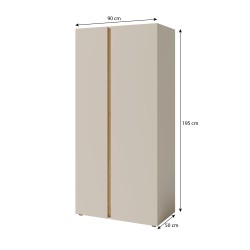 Szafa dwudrzwiowa LICO – nowoczesna, do pokoju młodzieżowego