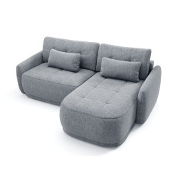 Narożnik KAVI – sofa z funkcją spania i uniwersalną otomaną