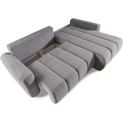 Narożnik CAVO z funkcją spania i pojemnikiem – nowoczesny design i komfort