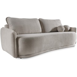 Sofa PURO 3-osobowa z funkcją spania i pojemnikiem – elegancja i komfort