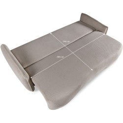 Sofa PURO 3-osobowa z funkcją spania i pojemnikiem – elegancja i komfort