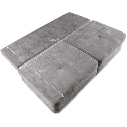 Sofa RAVO 3-osobowa z funkcją spania i pojemnikiem – elegancka i wygodna