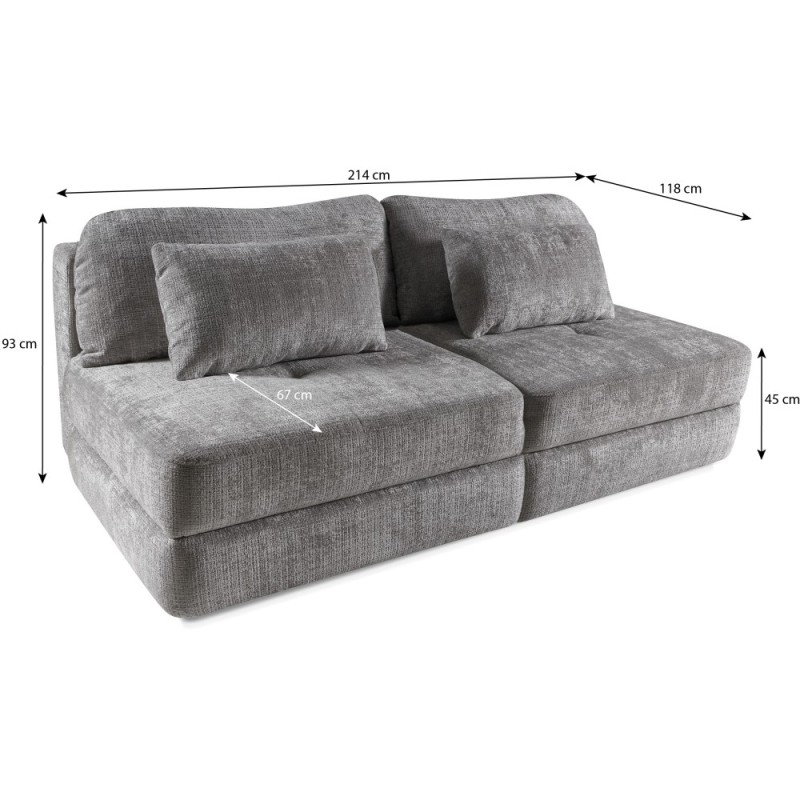 Sofa RAVO 3-osobowa z funkcją spania i pojemnikiem – elegancka i wygodna