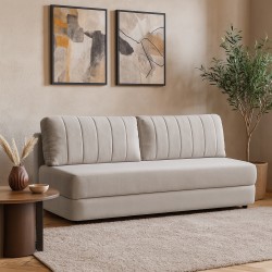 Sofa ORIN 3-osobowa z funkcją spania – nowoczesny plusz