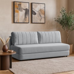 Sofa ORIN 3-osobowa z funkcją spania – nowoczesny plusz