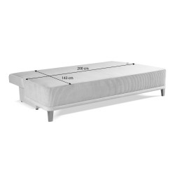 Sofa RISO 3-osobowa z funkcją spania i pojemnikiem