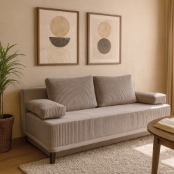 Sofa RISO 3-osobowa z funkcją spania i pojemnikiem