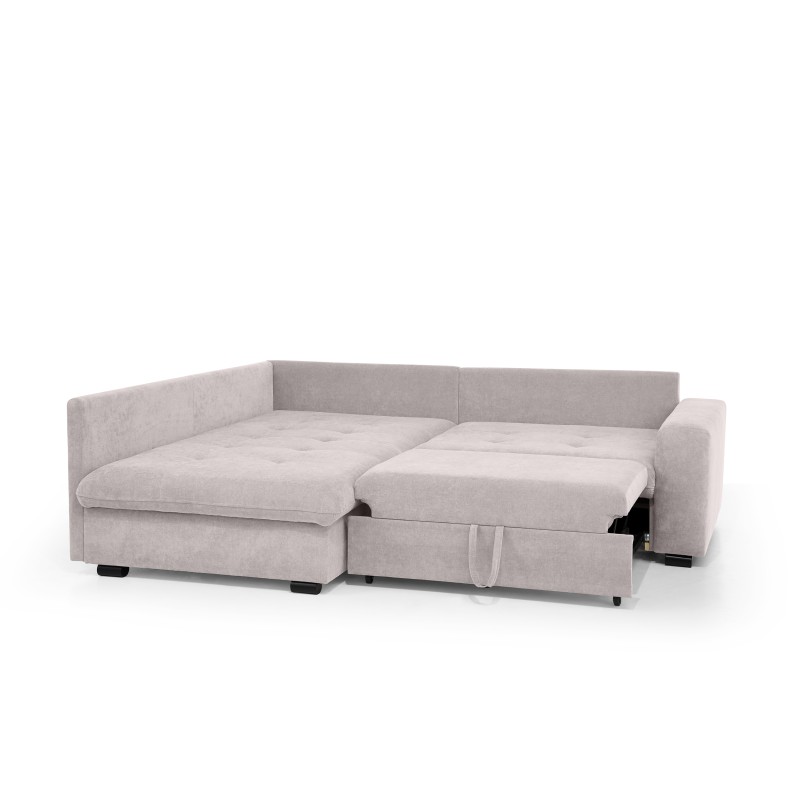 Narożnik RAMO z funkcją spania i topperem gratis – duża powierzchnia 160×200 cm