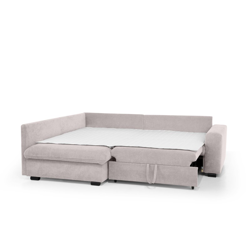 Narożnik RAMO z funkcją spania i topperem gratis – duża powierzchnia 160×200 cm