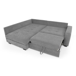 Narożnik RAMO z funkcją spania i topperem gratis – duża powierzchnia 160×200 cm