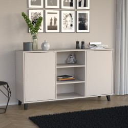 Komoda dwudrzwiowa HOME z półkami  – nowoczesna i funkcjonalna