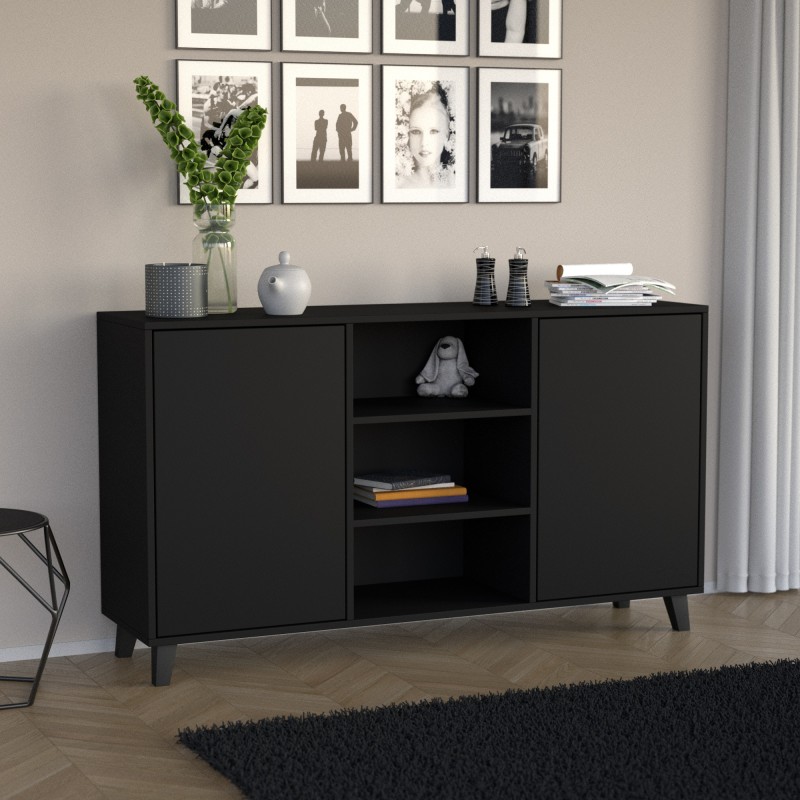 Komoda dwudrzwiowa HOME z półkami  – nowoczesna i funkcjonalna