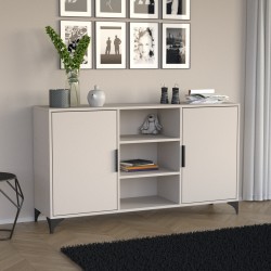 Komoda dwudrzwiowa HOME z półkami  – nowoczesna i funkcjonalna