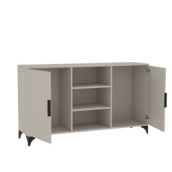 Komoda dwudrzwiowa HOME z półkami  – nowoczesna i funkcjonalna