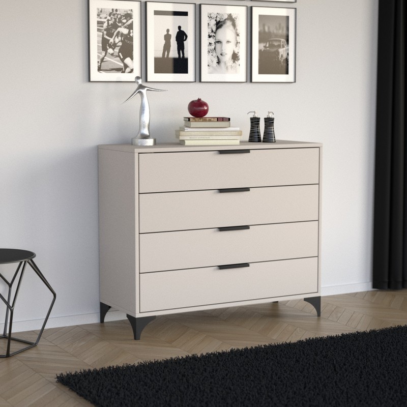 Komoda HOME 4 szuflady – nowoczesna komoda do salonu i sypialni