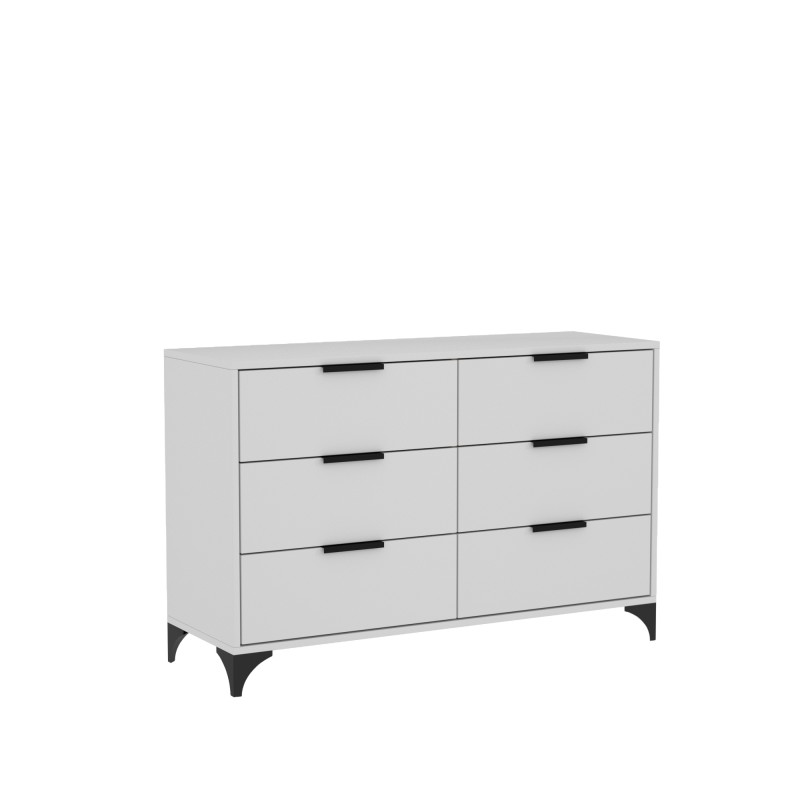 Komoda z 6 szufladami HOME  – nowoczesna, pojemna, praktyczna