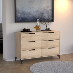 Komoda z 6 szufladami HOME  – nowoczesna, pojemna, praktyczna