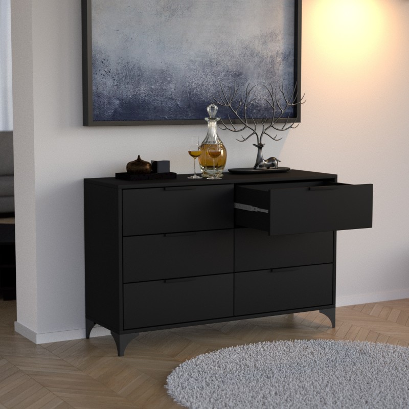 Komoda z 6 szufladami HOME  – nowoczesna, pojemna, praktyczna