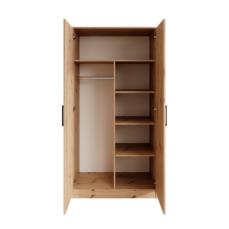 Szafa uchylna TREND 90 cm – nowoczesna, pojemna, z drążkiem i półkami