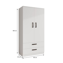 Szafa uchylna TREND 90 cm z szufladami – funkcjonalna i nowoczesna