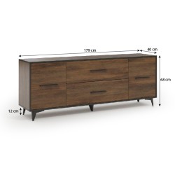 Szafka RTV FELIA 2D2S – nowoczesna i praktyczna