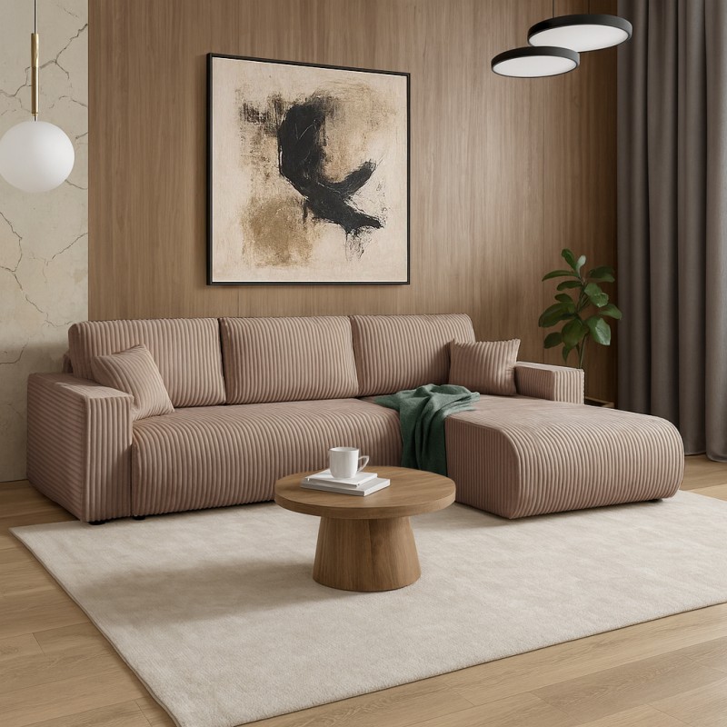 Narożnik PORTO L z funkcją spania i pojemnikiem