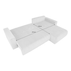 Narożnik PORTO L z funkcją spania i pojemnikiem