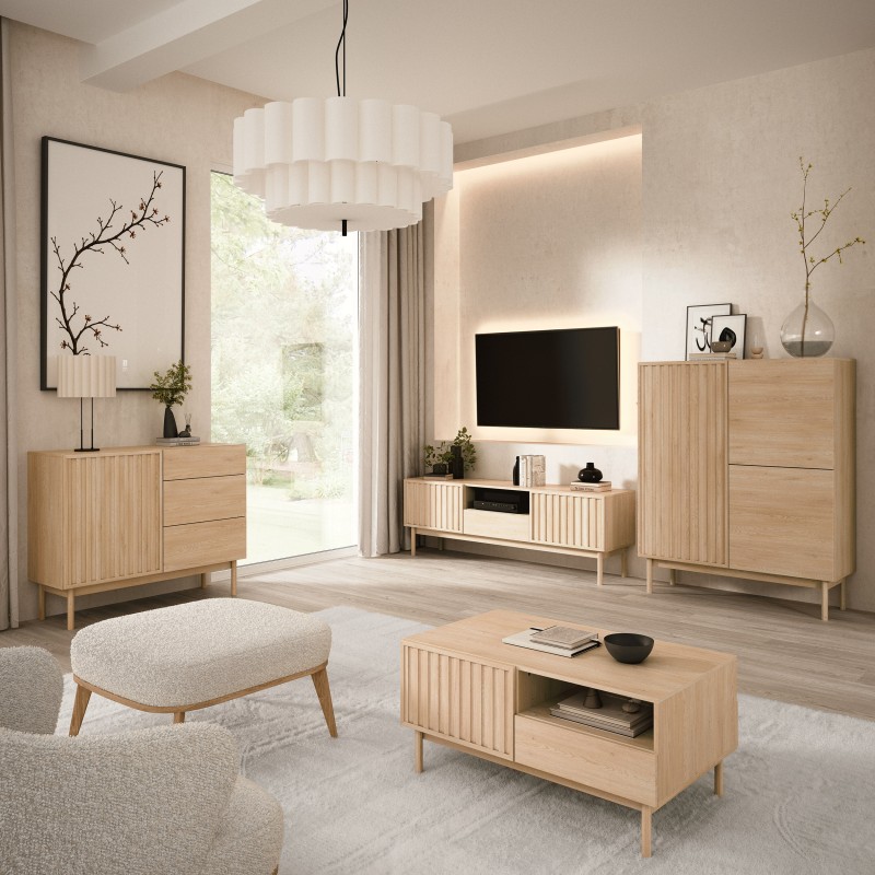 Komoda SAPPORO 3 szuflady i 1 drzwi | Styl i funkcjonalność